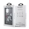 Karl Lagerfeld Liquid Glitter Choupette Apple iPhone 16 hátlapvédő tok fekete (KLHCP16SLCHSCTDK)