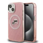 Karl Lagerfeld IML K&CH Heads MagSafe Apple iPhone 15 Pro Max (6.7) hátlapvédő tok pink (KLHMP15XHMKBKCHP)