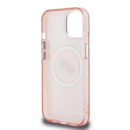 Karl Lagerfeld IML K&CH Heads MagSafe Apple iPhone 16 Pro (6.3) hátlapvédő tok pink (KLHMP16LHMKBKCHP)