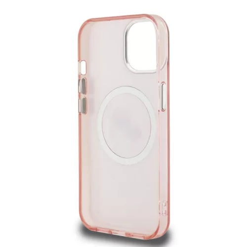 Karl Lagerfeld IML K&CH Heads MagSafe Apple iPhone 16 Pro (6.3) hátlapvédő tok pink (KLHMP16LHMKBKCHP)