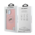 Karl Lagerfeld IML K&CH Heads MagSafe Apple iPhone 16 Pro (6.3) hátlapvédő tok pink (KLHMP16LHMKBKCHP)