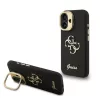 Guess PU Grained 4G Stand Apple iPhone 16 Pro (6.3) hátlapvédő tok fekete (GUHCP16LPCS4GSK)