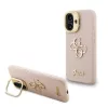 Guess PU Grained 4G Stand Apple iPhone 16 (6.1) hátlapvédő tok pink (GUHCP16SPCS4GSP)