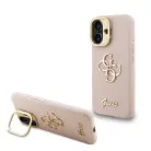 Guess PU Grained 4G Stand Apple iPhone 16 Pro (6.3) hátlapvédő tok pink (GUHCP16LPCS4GSP)