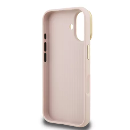 Guess PU Grained 4G Stand Apple iPhone 16 Pro (6.3) hátlapvédő tok pink (GUHCP16LPCS4GSP)