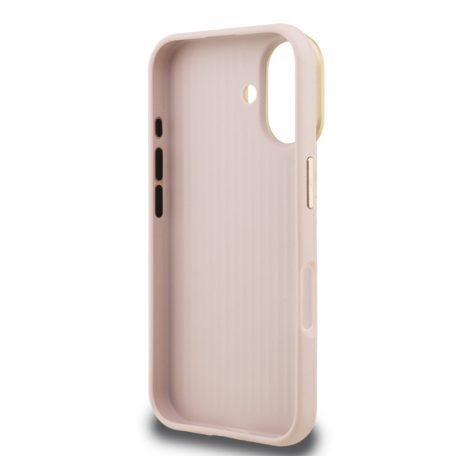 Guess PU Grained 4G Stand Apple iPhone 16 Pro Max (6.9) hátlapvédő tok pink (GUHCP16XPCS4GSP)