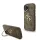 Guess PU 4G Metal Logo Stand Apple iPhone 16 (6.1) hátlapvédő tok barna (GUHCP16SPCS4GP4W)