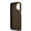 Guess PU 4G Metal Logo Stand Apple iPhone 16 Pro (6.3) hátlapvédő tok barna (GUHCP16LPCS4GP4W)