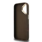 Guess PU 4G Metal Logo Stand Apple iPhone 16 Pro (6.3) hátlapvédő tok barna (GUHCP16LPCS4GP4W)