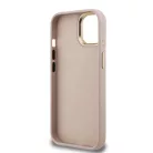 Guess PU 4G Metal Logo Stand Apple iPhone 15 Pro (6.1) hátlapvédő tok pink (GUHCP15LPCS4GP4P)