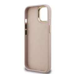   Guess PU 4G Metal Logo Stand Apple iPhone 15 Pro Max (6.7) hátlapvédő tok pink (GUHCP15XPCS4GP4P)