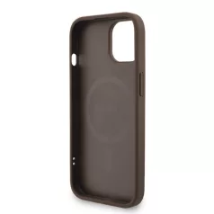   Guess PU Leather MagSafe Apple iPhone 16 (6.1) hátlapvédő tok barna (GUHMP16SP4GREGSW)