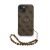Guess PU Leather MagSafe Apple iPhone 16 Pro (6.3) hátlapvédő tok barna (GUHMP16LP4GREGSW)