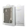 Guess PU Leather MagSafe Apple iPhone 16 Pro (6.3) hátlapvédő tok barna (GUHMP16LP4GREGSW)