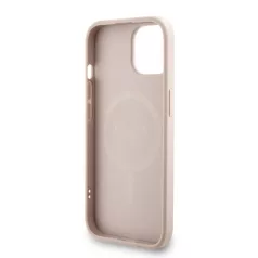   Guess PU Leather MagSafe Apple iPhone 15 (6.1) hátlapvédő tok pink (GUHMP15SP4GREGSP)