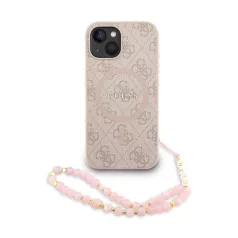   Guess PU Leather MagSafe Apple iPhone 15 Pro Max (6.7) hátlapvédő tok pink (GUHMP15XP4GREGSP)