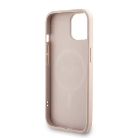 Guess PU Leather MagSafe Apple iPhone 16e / 17e (6.1) hátlapvédő tok pink (GUHMPSE4P4GREGSP)