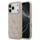 Guess PU Leather Colored Ring MagSafe Apple iPhone 17 Pro hátlapvédő tok pink (GUHMP17LG4GFRP)