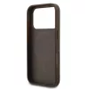 Guess PU Leather Colored Ring MagSafe Apple iPhone 17 Air hátlapvédő tok barna (GUHMP17MG4GFRW)