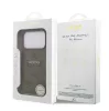 Guess PU Leather Colored Ring MagSafe Apple iPhone 17 Air hátlapvédő tok barna (GUHMP17MG4GFRW)