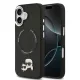 Karl Lagerfeld PU K&CH Heads MagSafe Apple iPhone 17 hátlapvédő tok fekete (KLHMP17SPSMLRKCK)