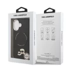 Karl Lagerfeld PU K&CH Heads MagSafe Apple iPhone 17 hátlapvédő tok fekete (KLHMP17SPSMLRKCK)