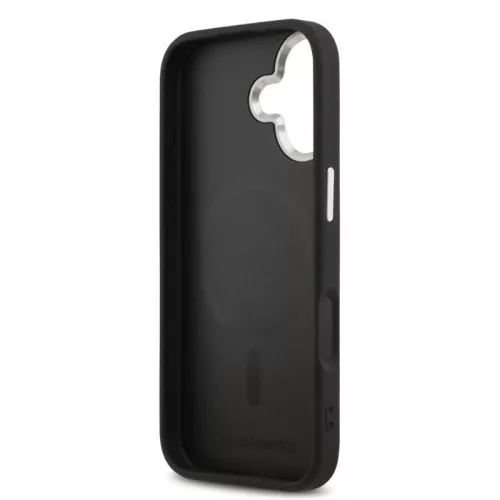 Karl Lagerfeld PU K&CH Heads MagSafe Apple iPhone 17 Air hátlapvédő tok fekete (KLHMP17MPSMLRKCK)
