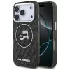 Karl Lagerfeld IML Glitter K&CH Heads Logo Magsafe Apple iPhone 17 Pro hátlapvédő tok fekete (KLHMP17LHMKBKCHOK)