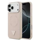 Guess Apple iPhone 17 Pro (6.3) PU Triangle Logo MagSafe hátlapvédő tok pink (GUHMP17LPSDTSCMP)