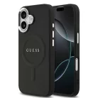 Guess Apple iPhone 17 (6.3) PU Saffiano MagSafe hátlapvédő tok fekete (GUHMP17SPSAREGSK)