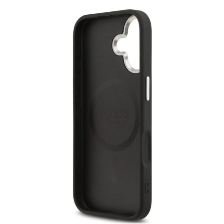 Guess Apple iPhone 17 Pro Max (6.9) PU Saffiano MagSafe hátlapvédő tok fekete (GUHMP17XPSAREGSK)