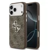 Guess Apple iPhone 17 Pro Max PU 4G Metal Logo hátlapvédő tok barna (GUHCP17XP4G4SMCW)