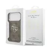 Guess Apple iPhone 17 Pro Max PU 4G Metal Logo hátlapvédő tok barna (GUHCP17XP4G4SMCW)