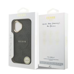   Guess PU Leather Classic Logo MagSafe Apple iPhone 17 Pro Max (6.9) hátlapvédő tok fekete (GUHMP17XP4MSEGCK)