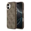 Guess PU Leather Classic Logo MagSafe Apple iPhone 17 (6.3) hátlapvédő tok barna (GUHMP17SP4MSEGCW)