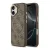 Guess PU Leather Classic Logo MagSafe Apple iPhone 17 Pro (6.3) hátlapvédő tok barna (GUHMP17LP4MSEGCW)