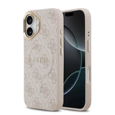   Guess PU Leather Classic Logo MagSafe Apple iPhone 17 (6.3) hátlapvédő tok pink (GUHMP17SP4MSEGCP)