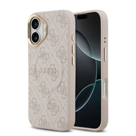 Guess PU Leather Classic Logo MagSafe Apple iPhone 17 (6.3) hátlapvédő tok pink (GUHMP17SP4MSEGCP)