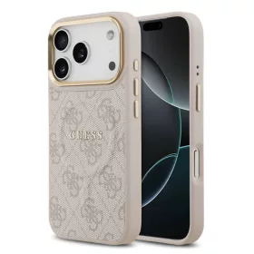   Guess PU Leather Classic Logo MagSafe Apple iPhone 17 Pro (6.3) hátlapvédő tok pink (GUHMP17LP4MSEGCP)