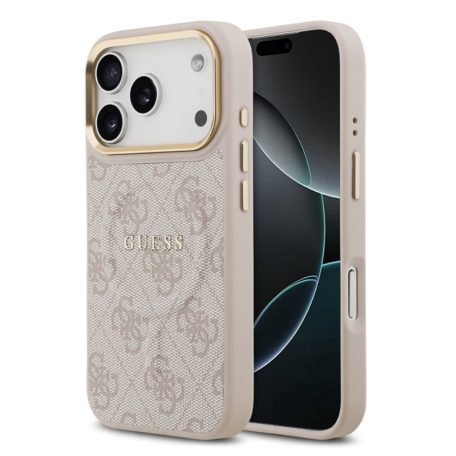 Guess PU Leather Classic Logo MagSafe Apple iPhone 17 Pro Max (6.9) hátlapvédő tok pink (GUHMP17XP4MSEGCP)