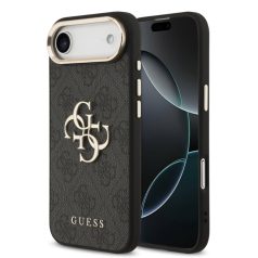   Guess PU Leather 4G Logo MagSafe Apple iPhone 17 Air (6.6) hátlapvédő tok fekete (GUHCP17M4GMGCGR)
