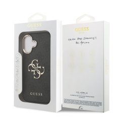   Guess PU Leather 4G Logo MagSafe Apple iPhone 17 Air (6.6) hátlapvédő tok fekete (GUHCP17M4GMGCGR)