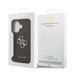   Guess PU Leather 4G Logo MagSafe Apple iPhone 17 Pro (6.3) hátlapvédő tok fekete (GUHCP17L4GMGCGR)
