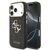 Guess PU Leather 4G Logo Apple iPhone 17 Pro Max (6.9) hátlapvédő tok fekete (GUHCP17X4GMGCGR)