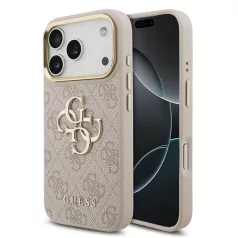   Guess PU Leather 4G Logo MagSafe Apple iPhone 17 Pro Max (6.9) hátlapvédő tok pink (GUHCP17X4GMGCPI)