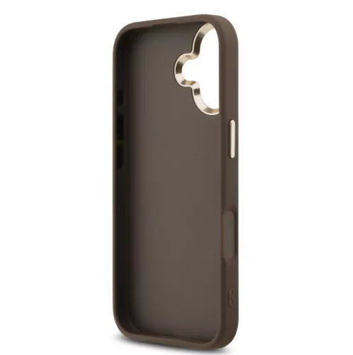 Guess PU Leather 4G Logo Apple iPhone 17 hátlapvédő tok barna (GUHCP17S4GMGCBR)