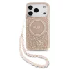Guess IML FLOWERS MagSafe Apple iPhone 17 Pro (6.3) hátlapvédő tok pink (GUHMP17LHCPOFPP)