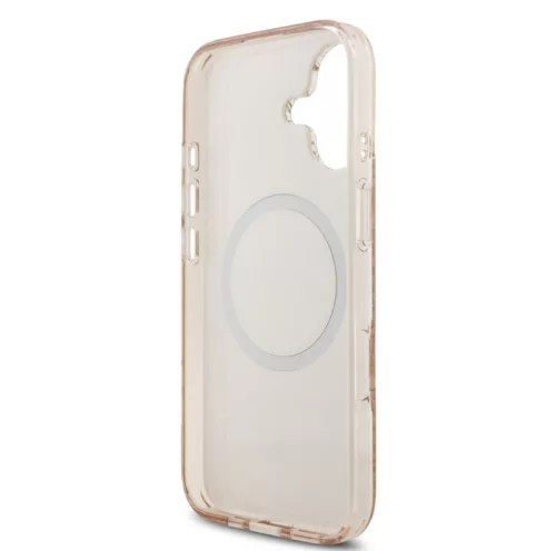 Guess IML FLOWERS MagSafe Apple iPhone 17 Pro (6.3) hátlapvédő tok pink (GUHMP17LHCPOFPP)