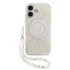 Guess IML FLOWERS MagSafe Apple iPhone 17 (6.3) hátlapvédő tok fehér (GUHMP17SHCPOFPH)