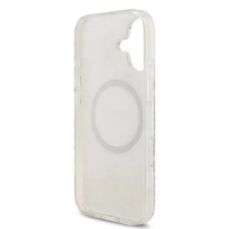 Guess IML FLOWERS MagSafe Apple iPhone 17 Pro (6.3) hátlapvédő tok fehér (GUHMP17LHCPOFPH)